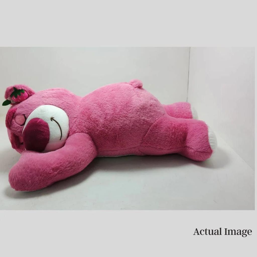 Sleepy Pink Bear Plush Pillow with Blanket — photo 5