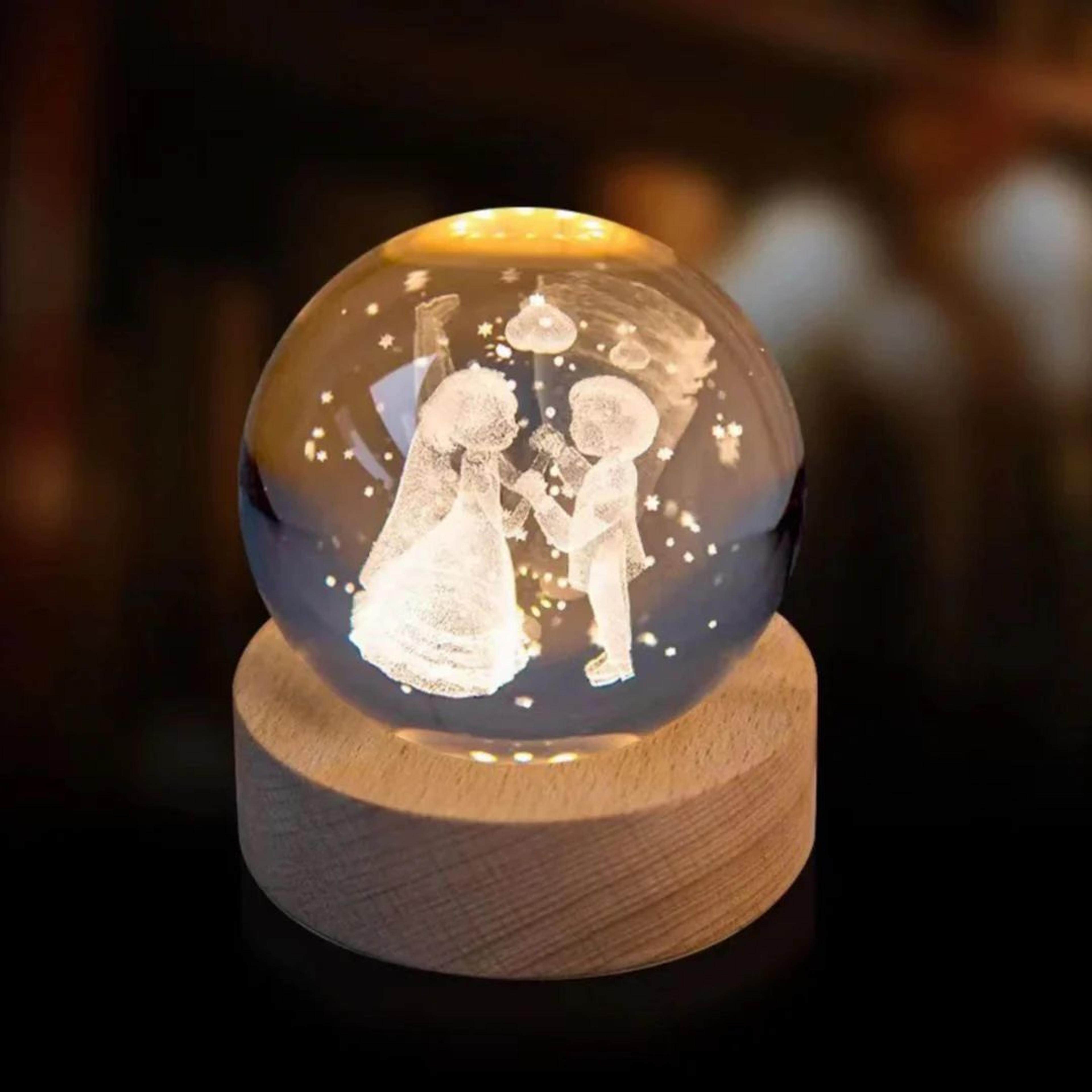 Couple Crystal Lamp – Wedding n Anniversary Gift