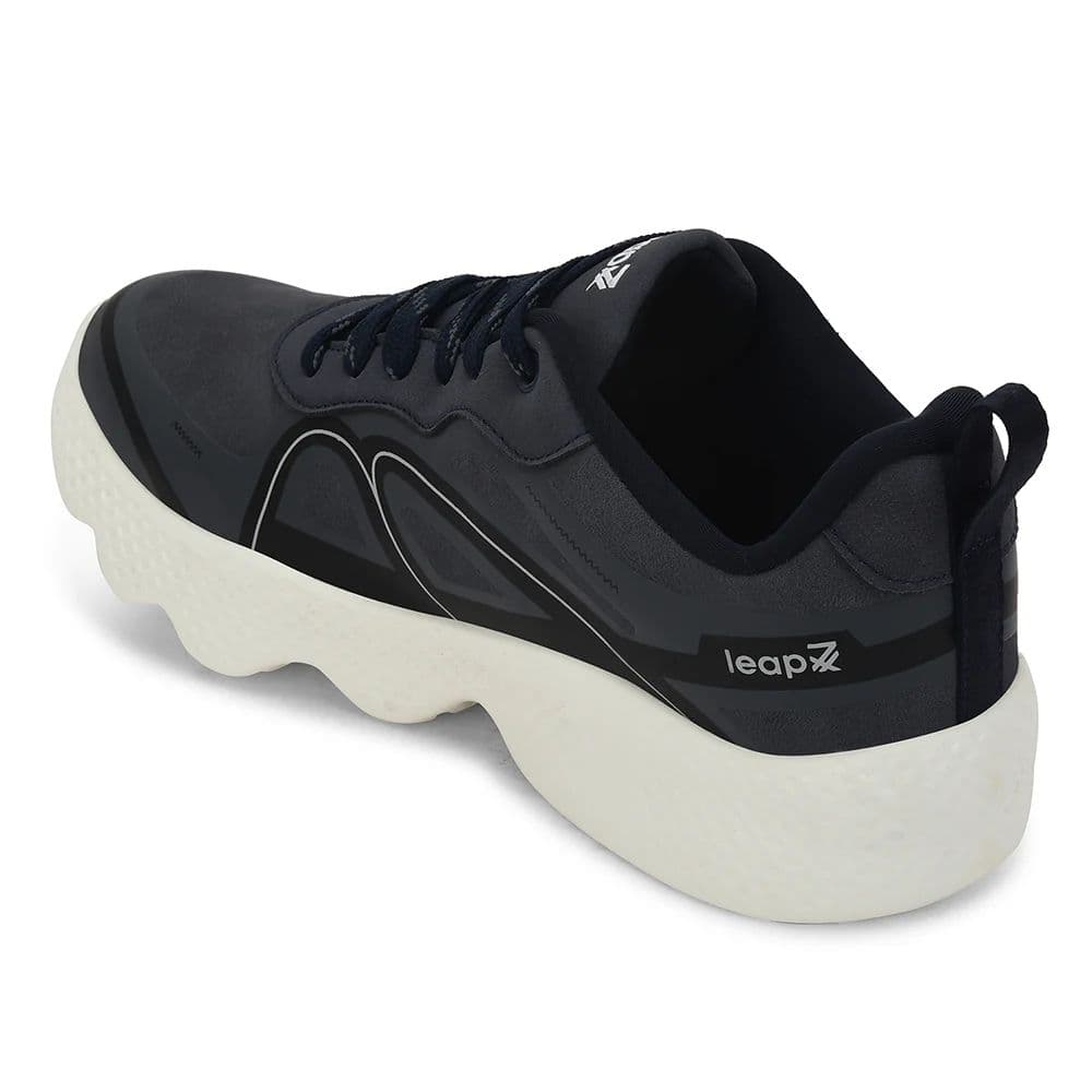 Leap7x Navy Blue Sports Lacing Running Shoes For Men WATSON-1E By Liberty — photo 5