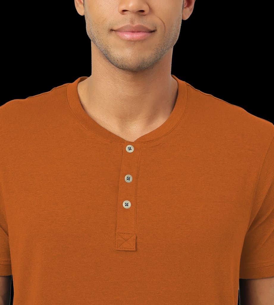 Medallion Gold Henley 2.0 - Half Sleeves (Pack Of 1) — photo 5