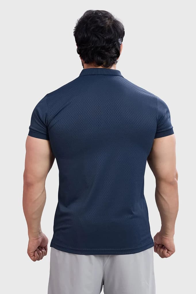 Wave Polo T-shirt Navy — photo 7