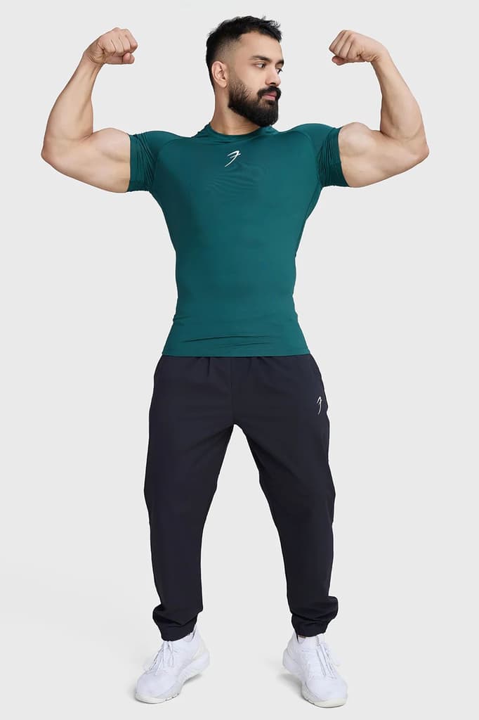 Compression T-shirt Emerald Green — photo 2