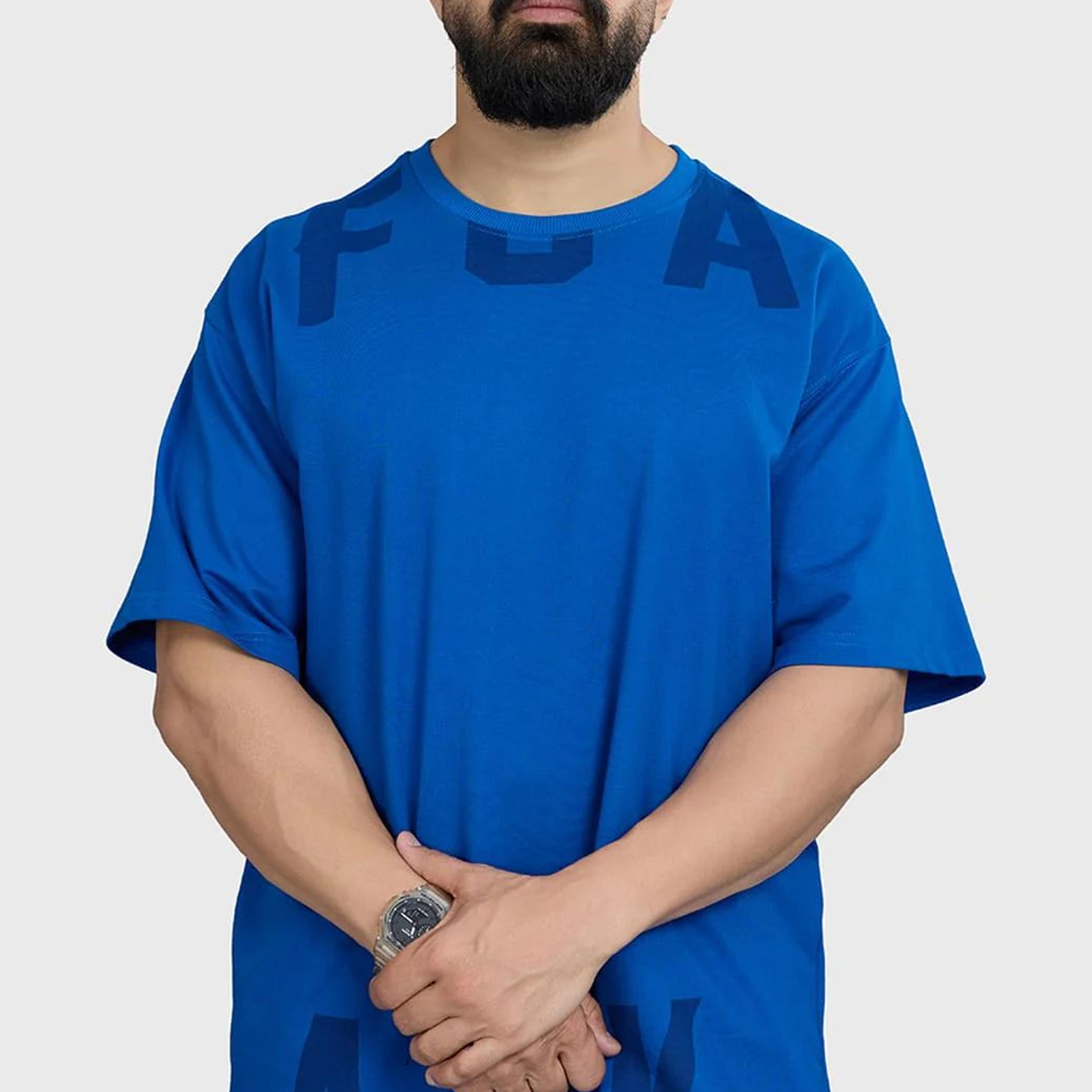 Refined Oversized T-shirt Royal Blue