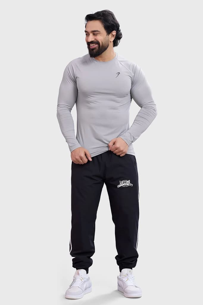 Bare Nylon Fullsleeves T-shirt Light Grey — photo 3