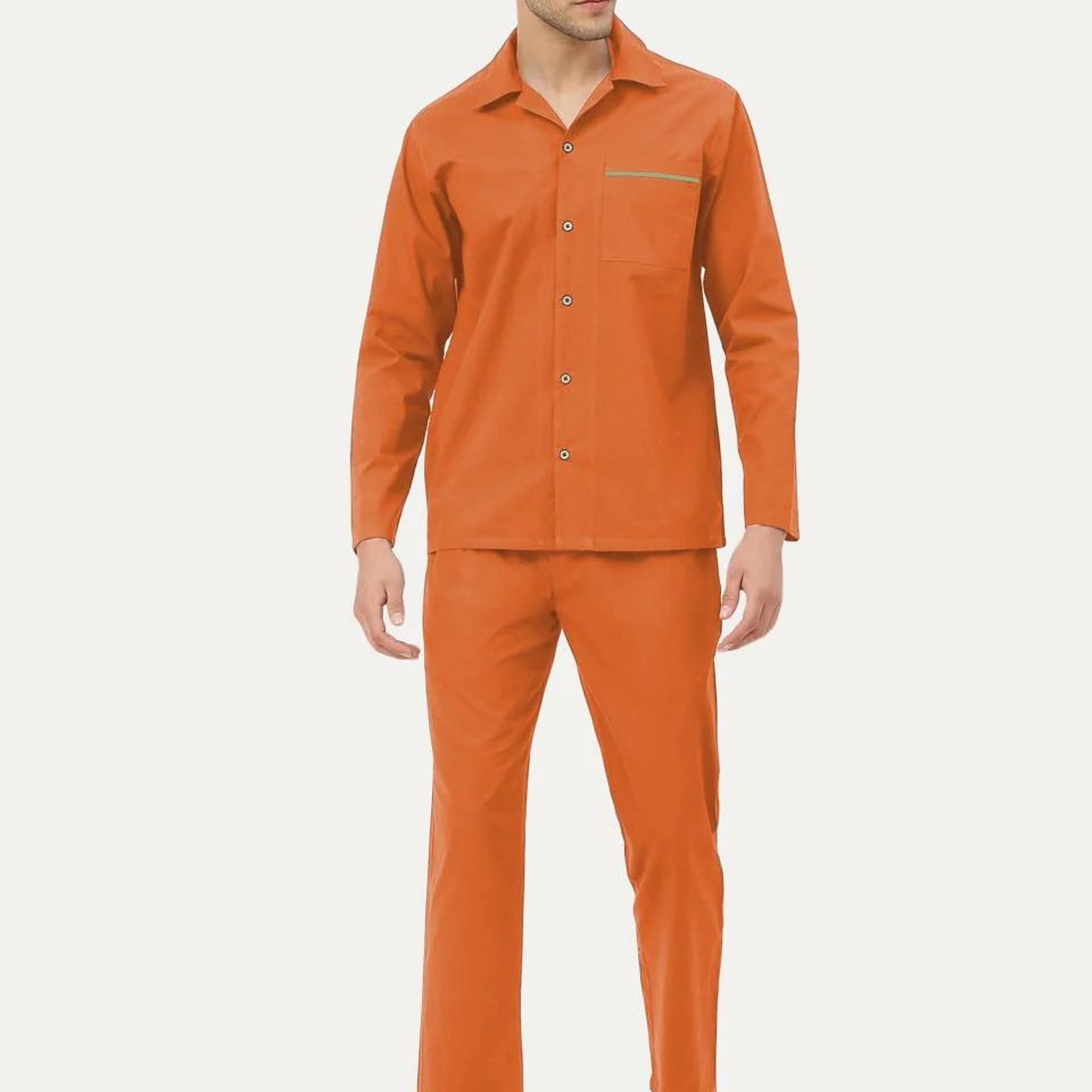 Men's Organic Cotton Solid Sleepsuit