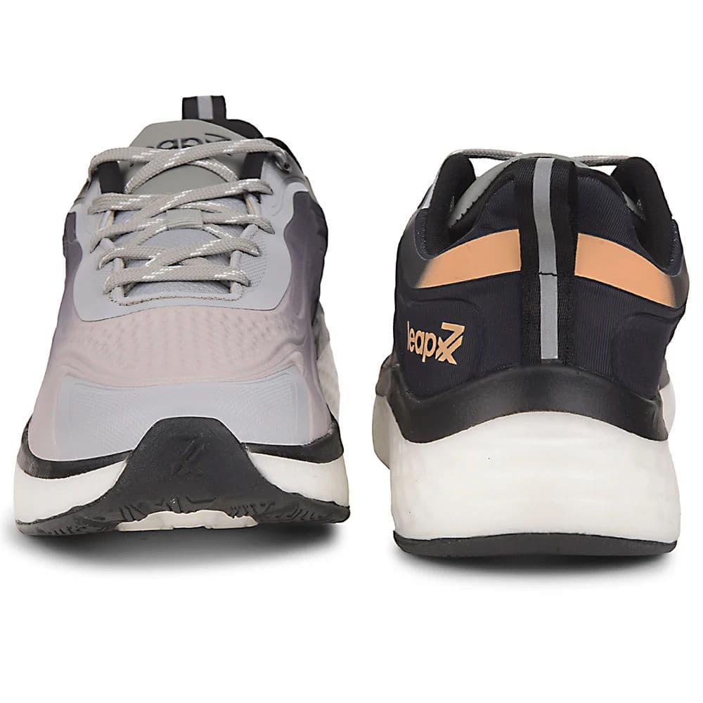 Leap7x Black Sports Lacing Running Shoes For Men NITRUN-10 By Liberty — photo 6
