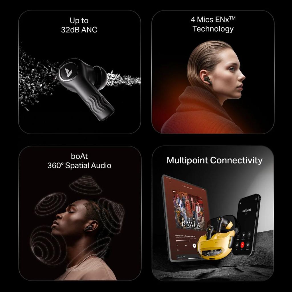 boAt Nirvana Crystl | Wireless Earbuds with 100 Hours Playback, Upto 32dB ANC, BEAST™ Mode, Adaptive EQ by Mimi — photo 6