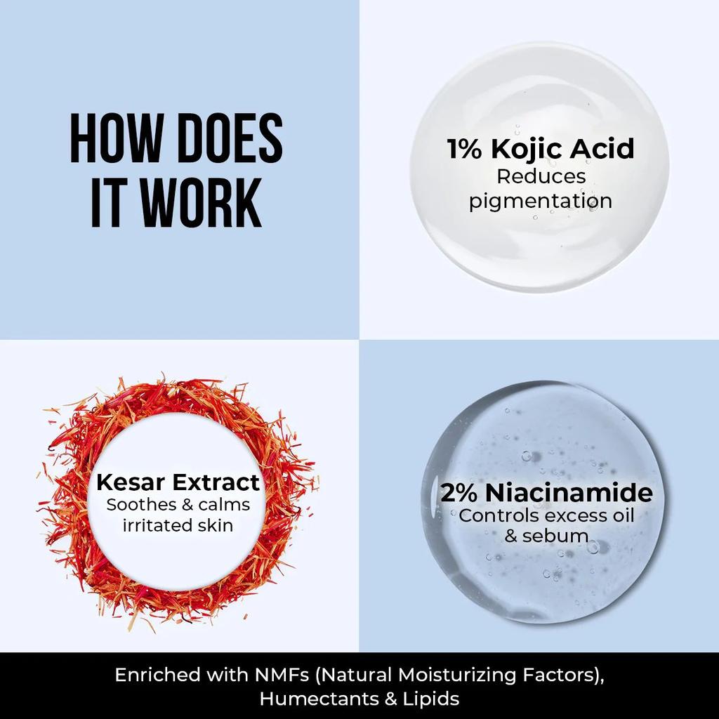 Kesar & Kojic Acid Moisturizing Cream - 50g