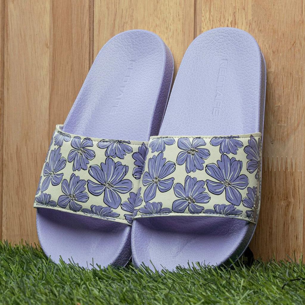 Womens Sliders in Lavender | Casual Pool Sliders — photo 6