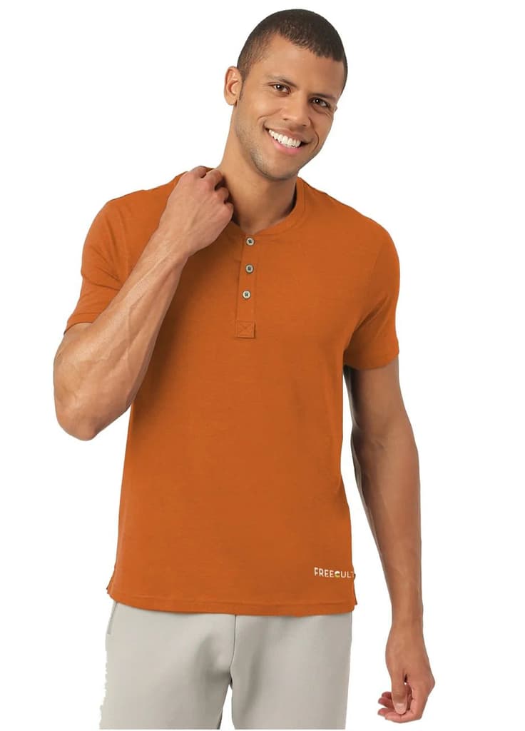 Henley 2.0 - Half Sleeves (Pack of 1) — Medallion Gold / S