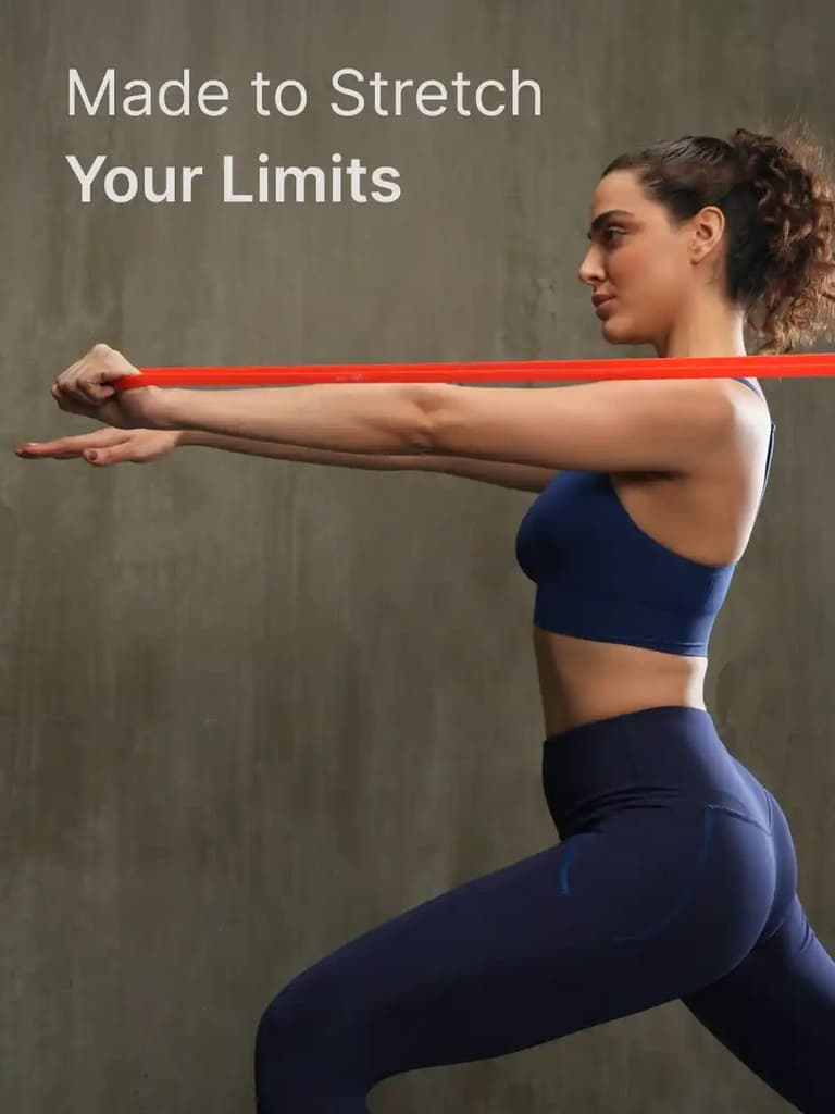 Cultfit Unisex Resistance Band for Stretching & Pull Ups | Red - 7-15 kg Resistance