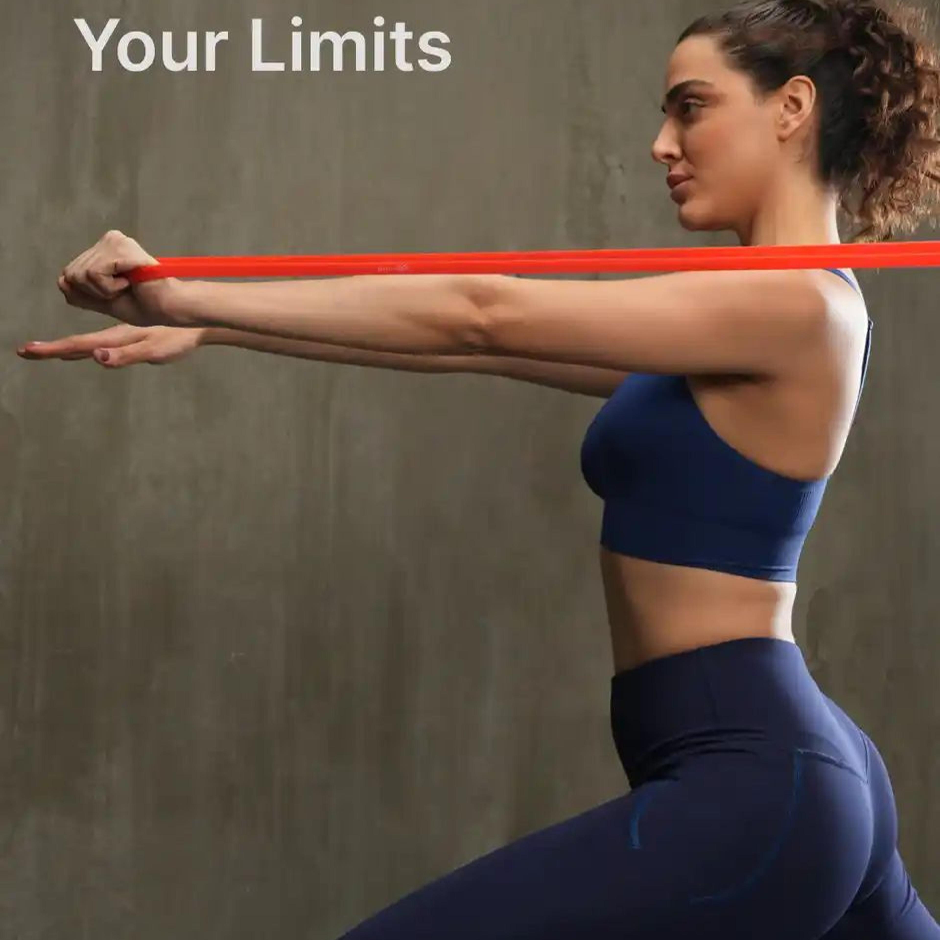 Cultfit Unisex Resistance Band for Stretching & Pull Ups | Red - 7-15 kg Resistance