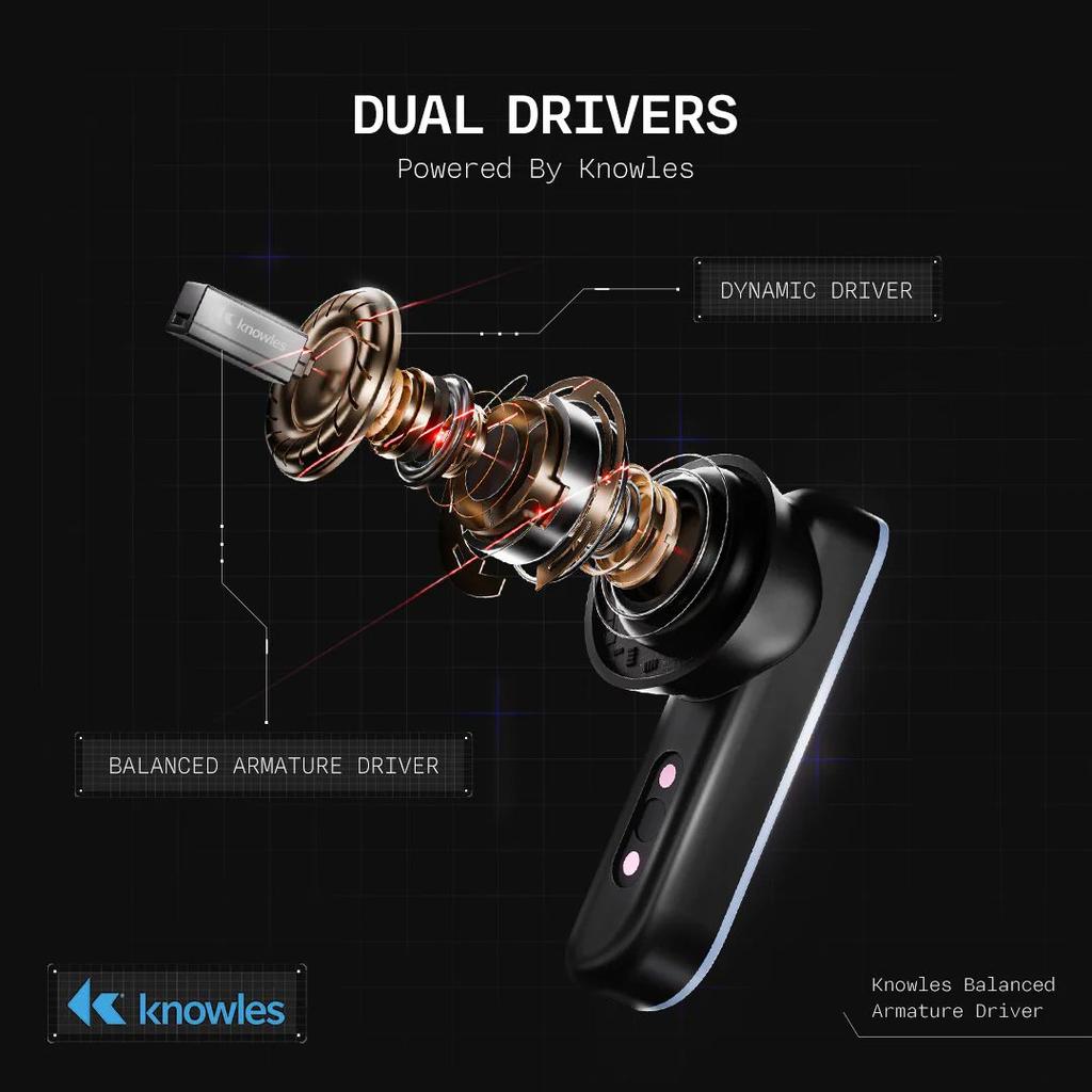 boAt Nirvana X TWS | Wireless Earbuds with Knowles dual drivers, Hi-Res Audio LDAC, 40 Hours Playback, boAt Hi-Fi Sound, ENx™ Technology, Dual Pairing — photo 7