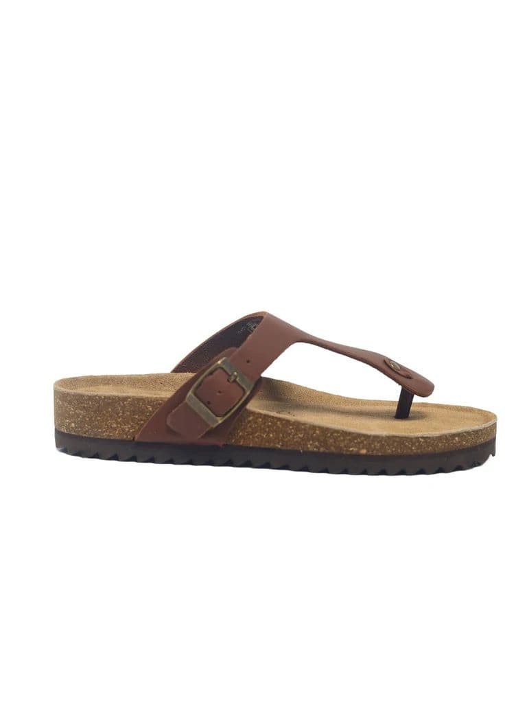 SOLEPLAY Brown Buckle-Detailed Thong Strap Sandals — photo 2