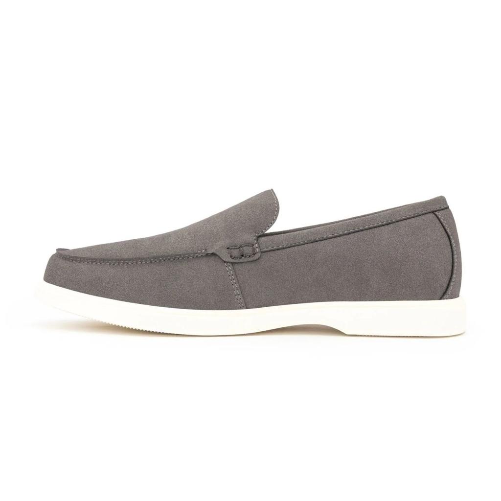 Vegan Loafer Shoes for Men in Grey| Low-Cut Formal Dress Shoes. — photo 3