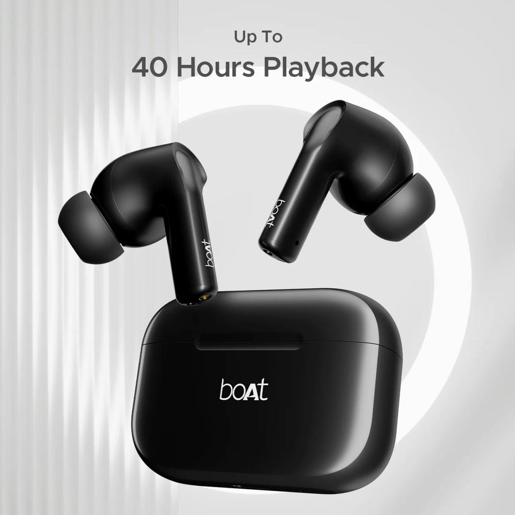 boAt Airdopes 161 | Wireless Earbuds with Massive Playback of upto 40 Hours, IPX5 Water & Sweat Resistance, IWP Technology, Type C Interface — photo 6
