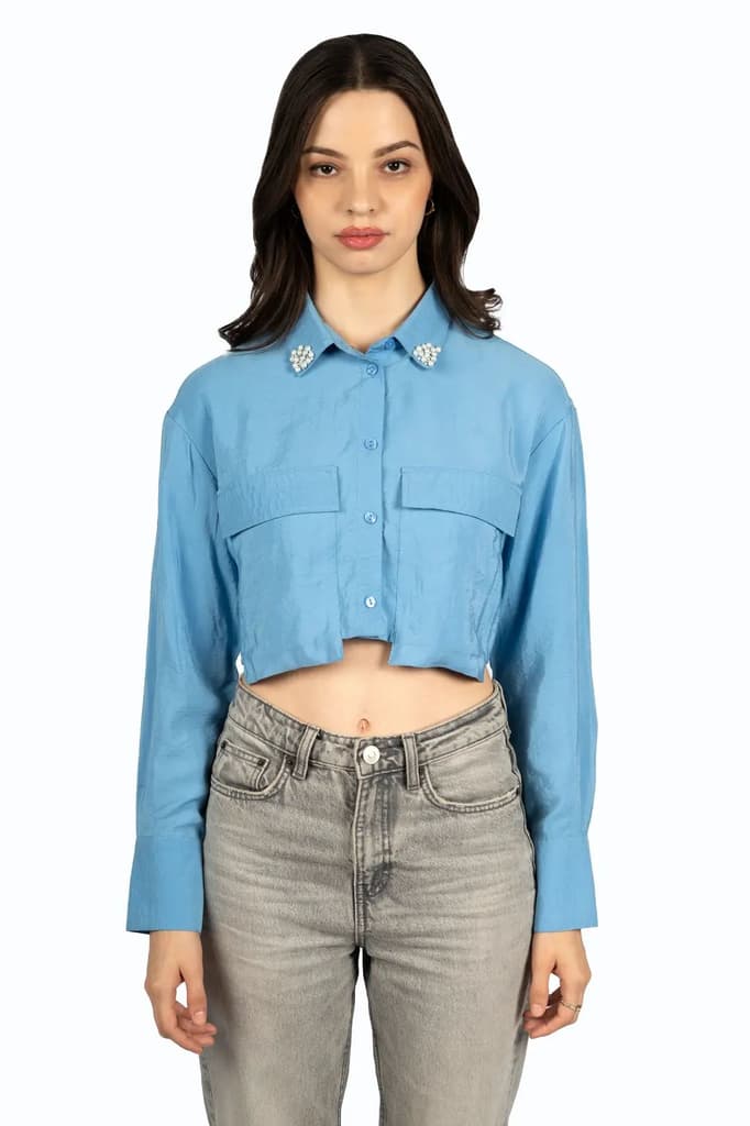 Skyline Boxy Crop Shirt — photo 5