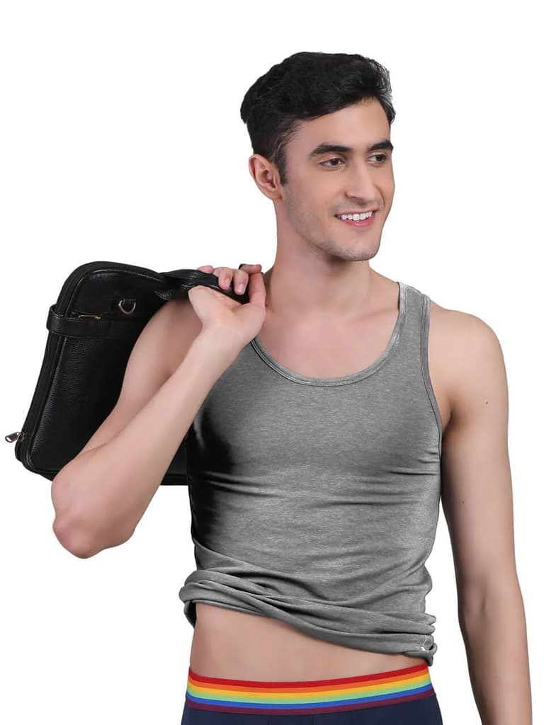 Twin Skin Organic Bamboo Vest - Comfort Fit (Pack of 2) — photo 5
