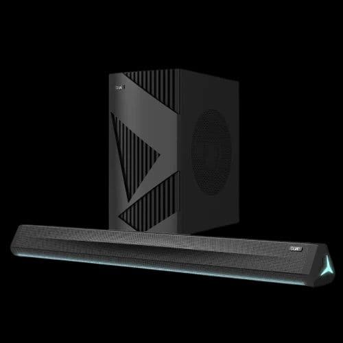 boAt Aavante Bar Theme | 2.1 Channel Soundbar with Wireless Subwoofer, 160W RMS boAt Signature Sound, Bass & Treble Control — Premium Black