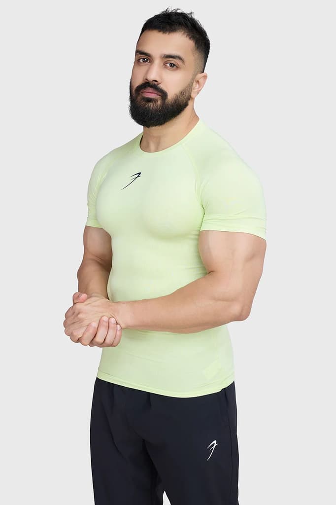 Compression T-shirt Lime — S