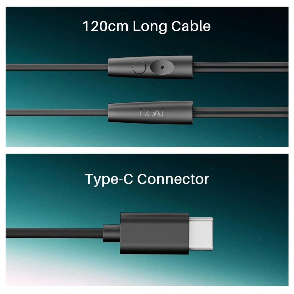 boAt Bassheads 300C | In-Ear Wired Earphones with Type-C Connector & Built-in Mic — photo 6