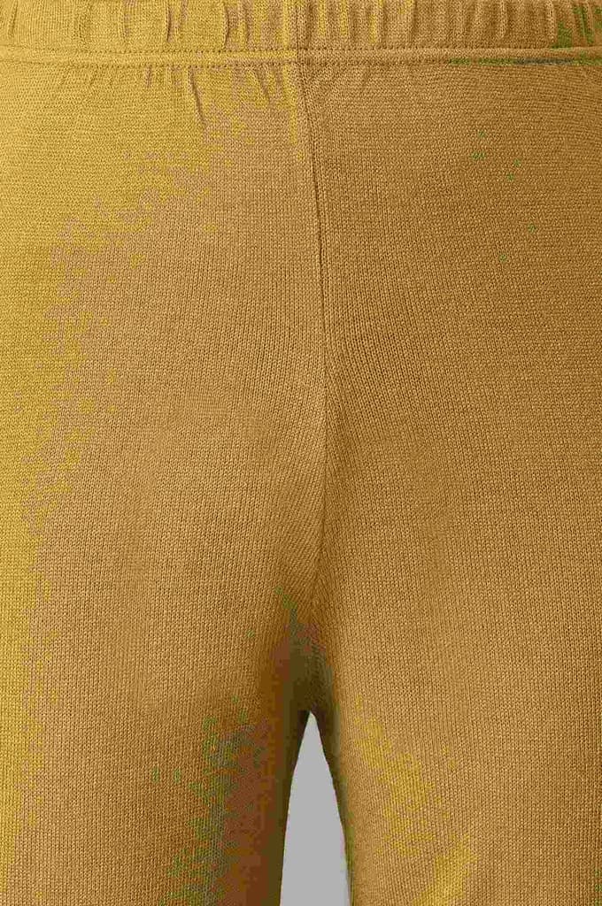 Gold Geometric Straight Fit Palazzo With Elasticated Waist — photo 6