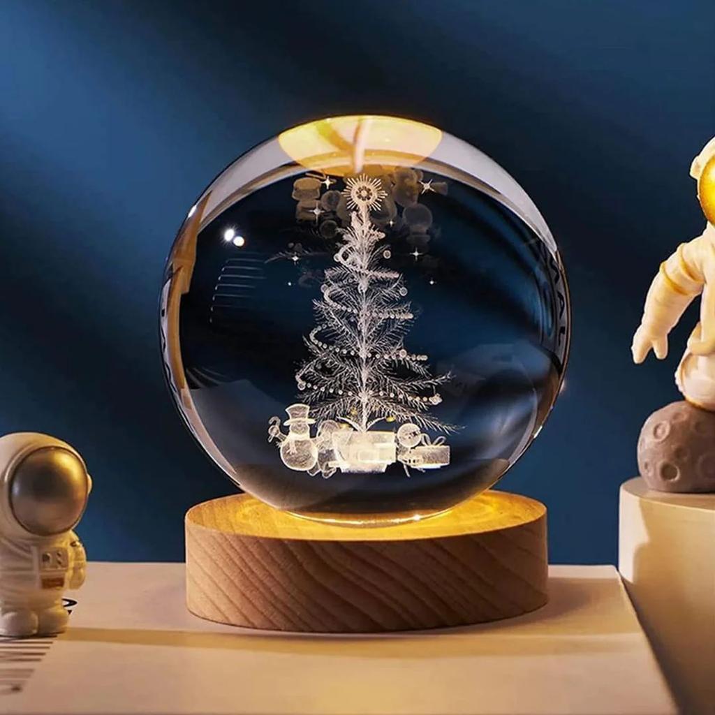 Christmas Theme Crystal Lamp | Perfect Secret Santa Gift Idea — photo 3