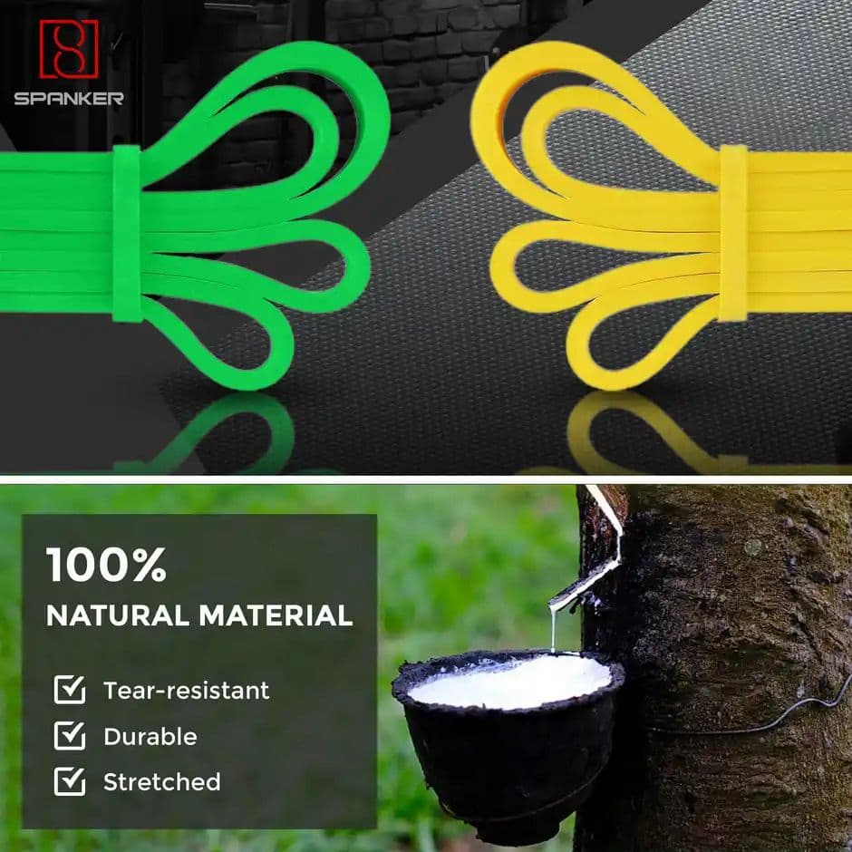 Spanker Sports 45mm Natural Rubber Resistance Band for Fitness, Yoga & Strength Training — photo 2