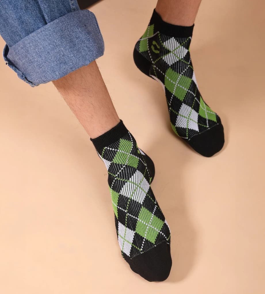 UltraComfort Colorblock Ankle Socks — Men