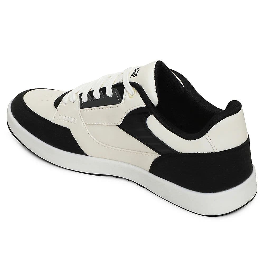Leap7x White Casual Lacing Sneakers For Men AMAZER-20E By Liberty — photo 4
