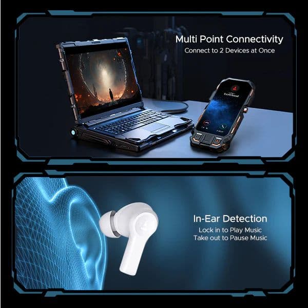 boAt Airdopes Flex 454 ANC | Wireless Earbuds with Active Noise Cancellation up to 32dB, BEAST™ Mode, 10mm Drivers, ASAP™ Charge — photo 8