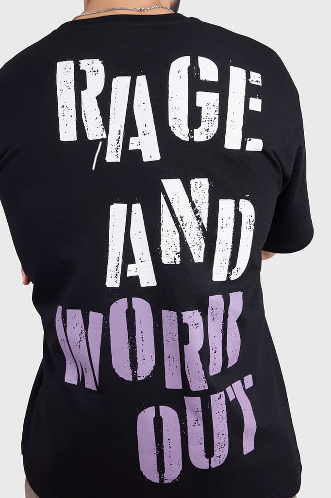 Rage Oversized T-shirts Black — photo 5