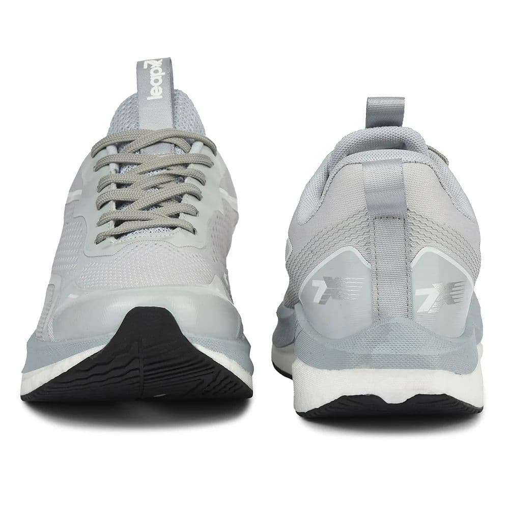 Leap7x Light Grey Sports Lacing Running Shoes For Men XLM-06 By Liberty — photo 6