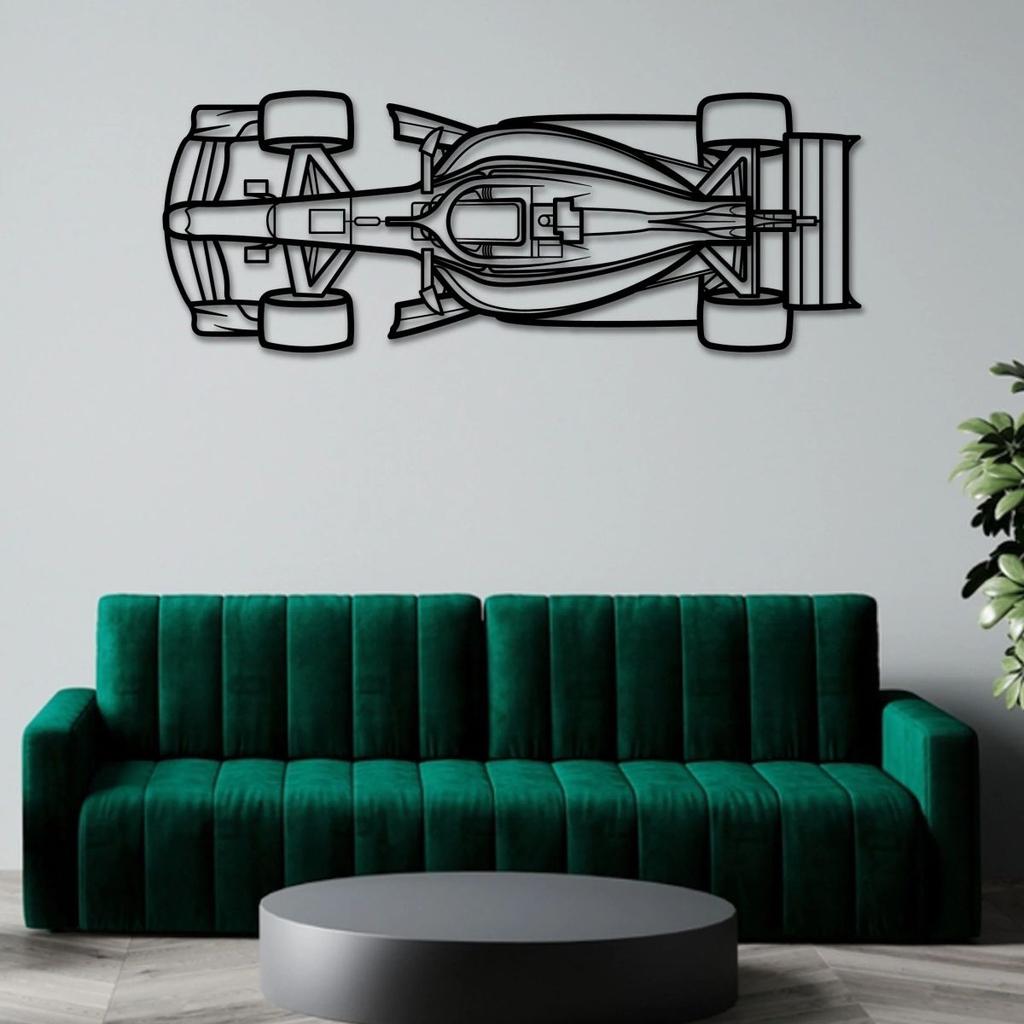 F1 2026 TOP VIEW Metal Wall Art