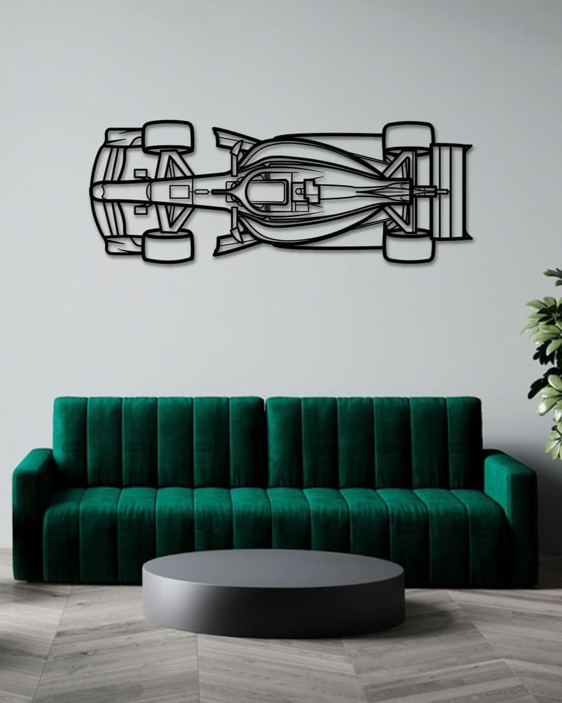 F1 2026 TOP VIEW Metal Wall Art