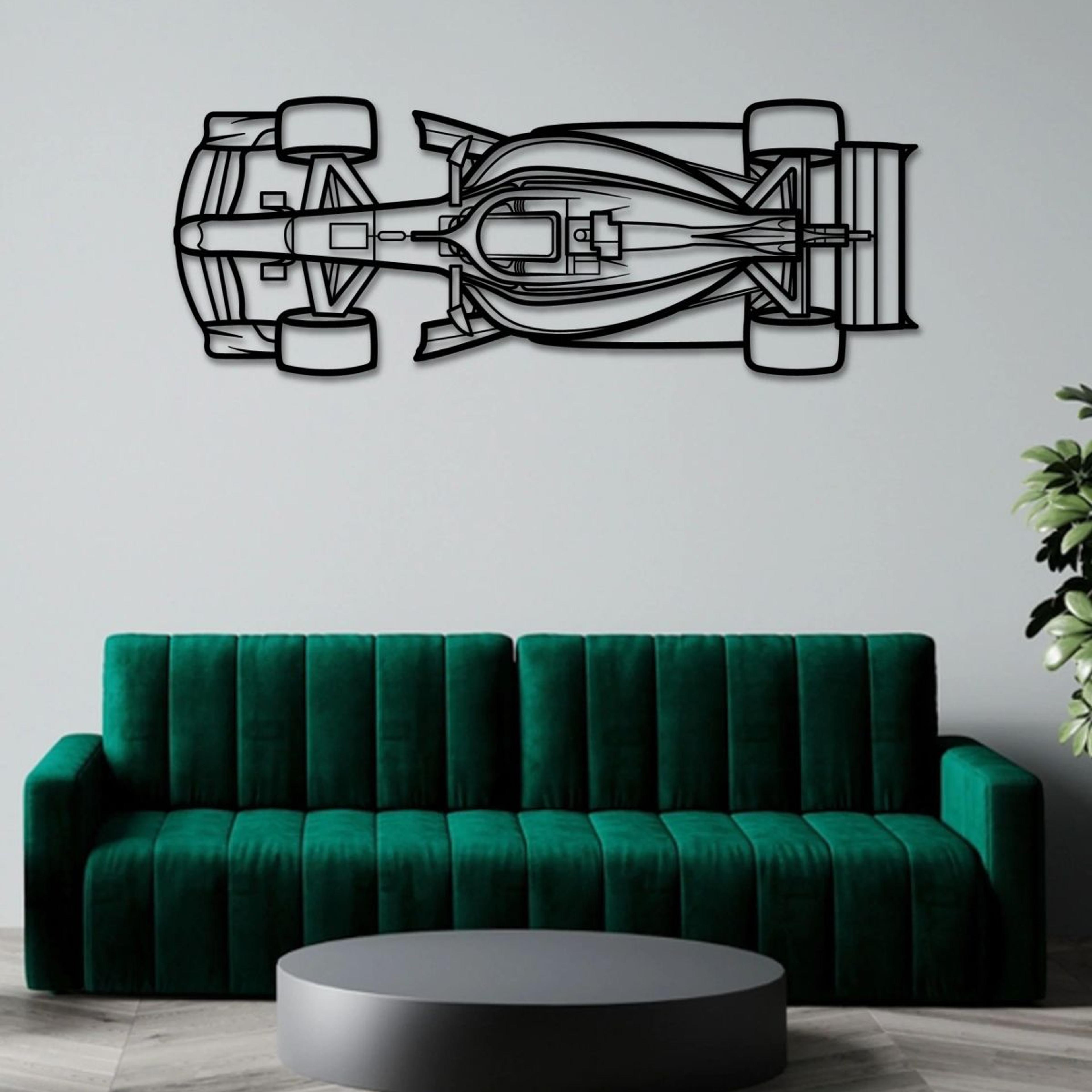 F1 2026 TOP VIEW Metal Wall Art