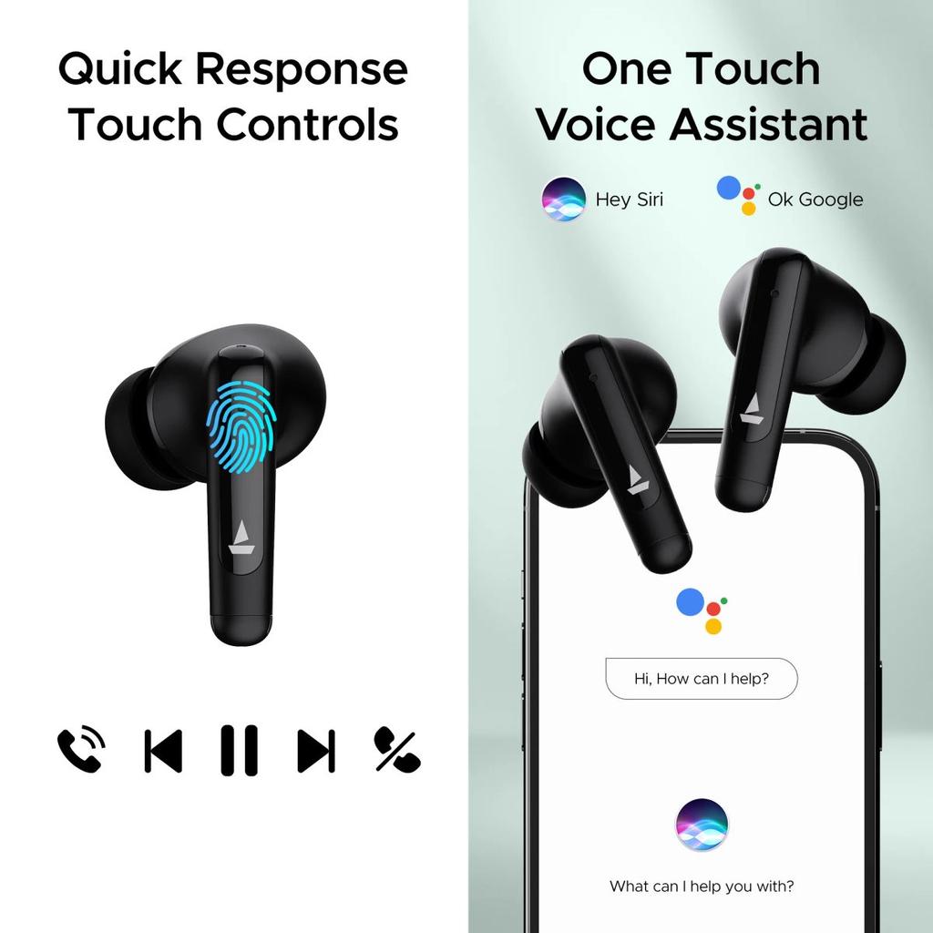 boAt Airdopes 161 ANC | Wireless Earbuds with Active Noise Cancellation up to 32dB, ENx™ Technology, ASAP™ Charge — photo 7