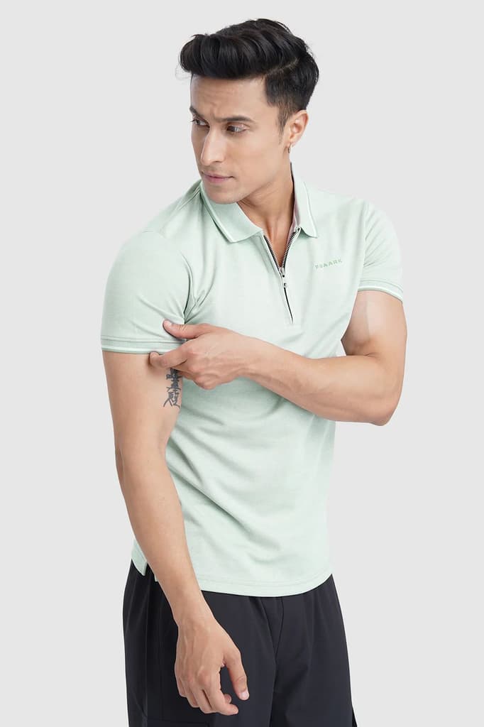 Heritage Polo T-shirt Pista Green — photo 4
