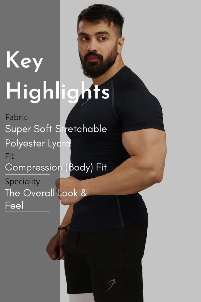 Compression T-shirt Navy — photo 7
