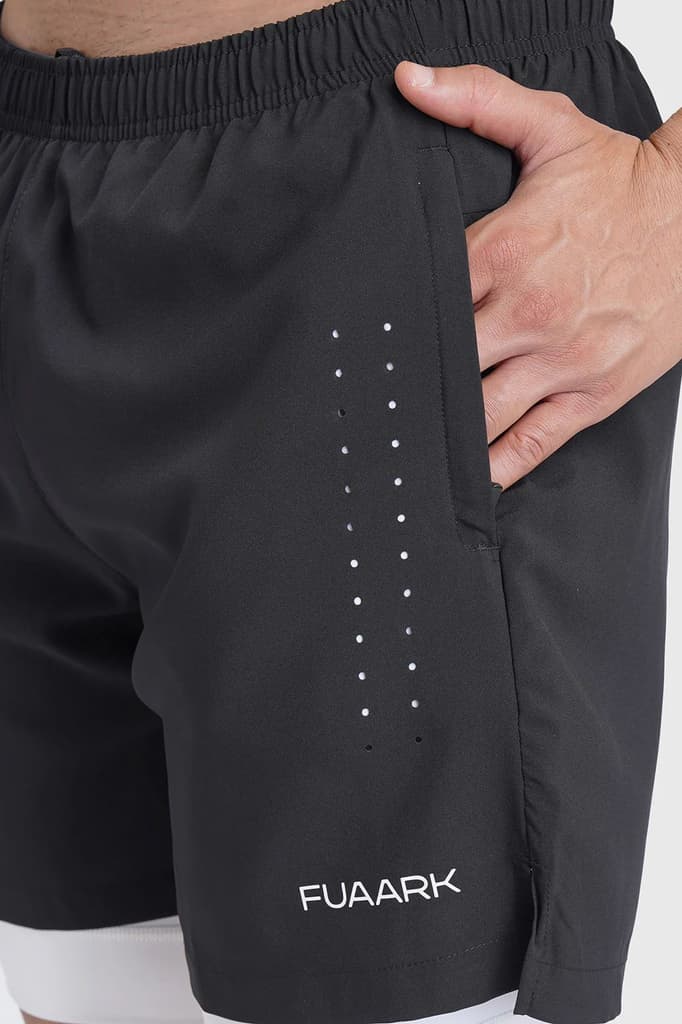 2 in 1 Laser Shorts Black — photo 4