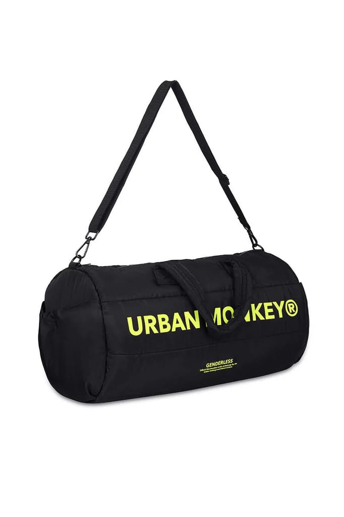 Puffer Duffle Bag // Neon On Black