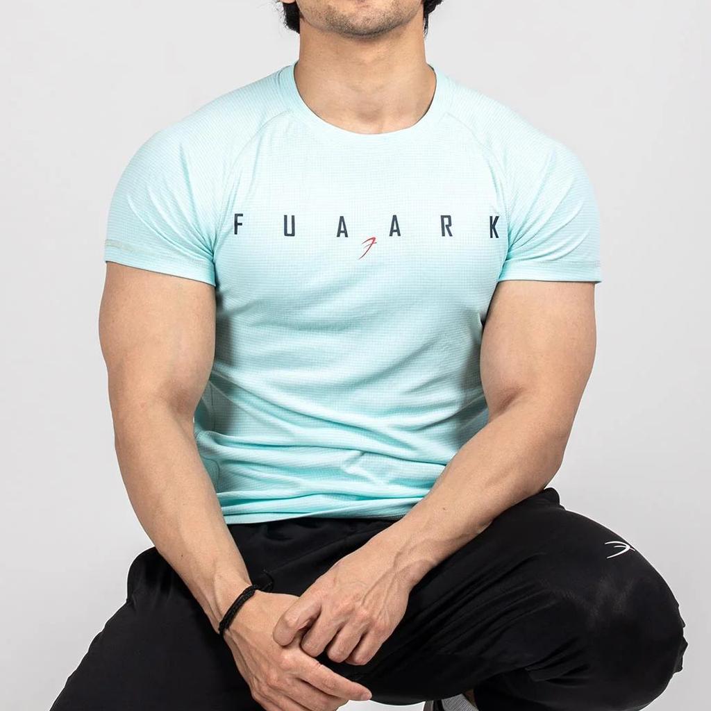 Checks T-shirt Sky Blue
