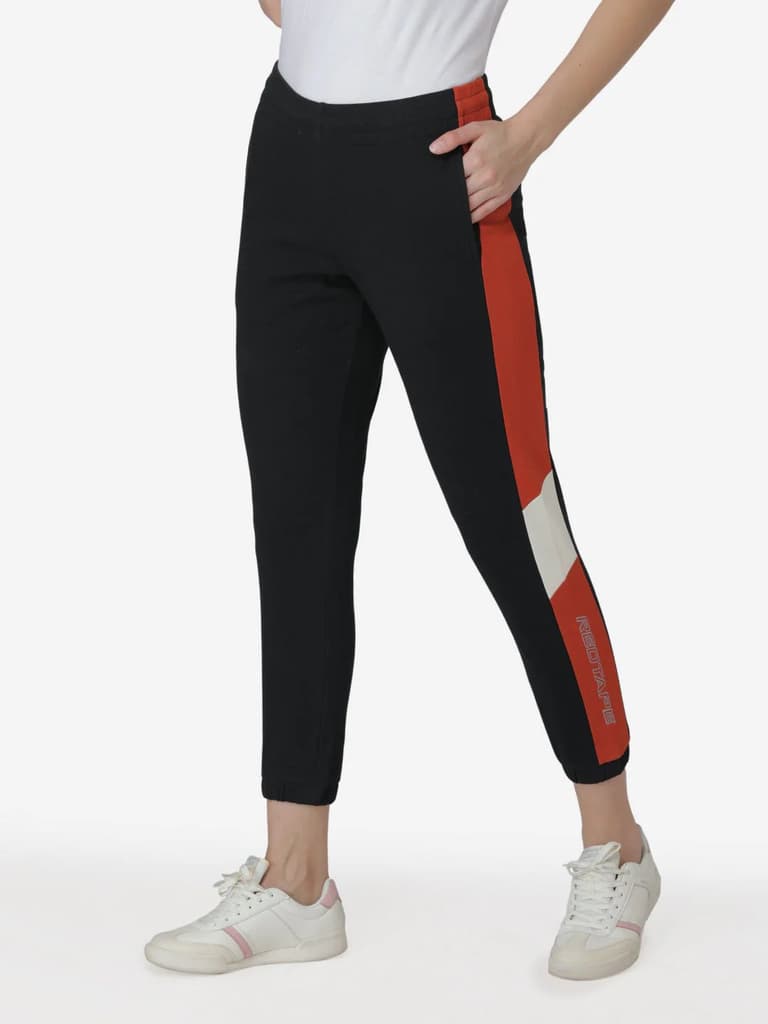 Joggers for Women in Black | Cotton Athleisure Jogger Pants — photo 2