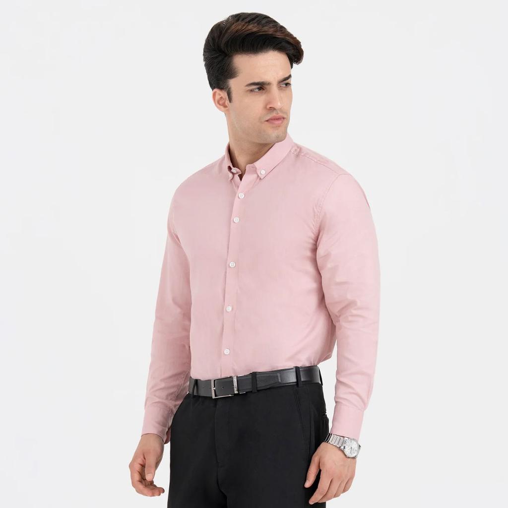 Shirts for Men in Dusky Pink | Birdeye Full Sleeve Formal Shirt — photo 2