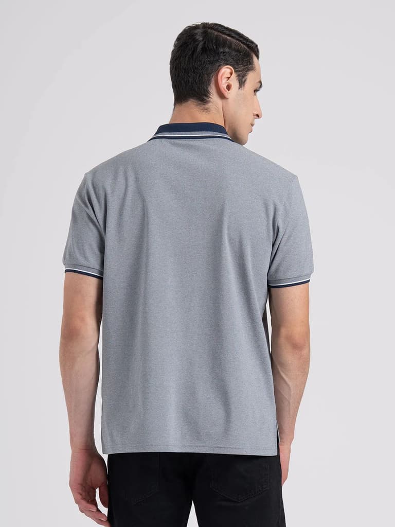Jacquard Collar Polo T-shirt for Men | Premium Comfort | Sharp Look — photo 3