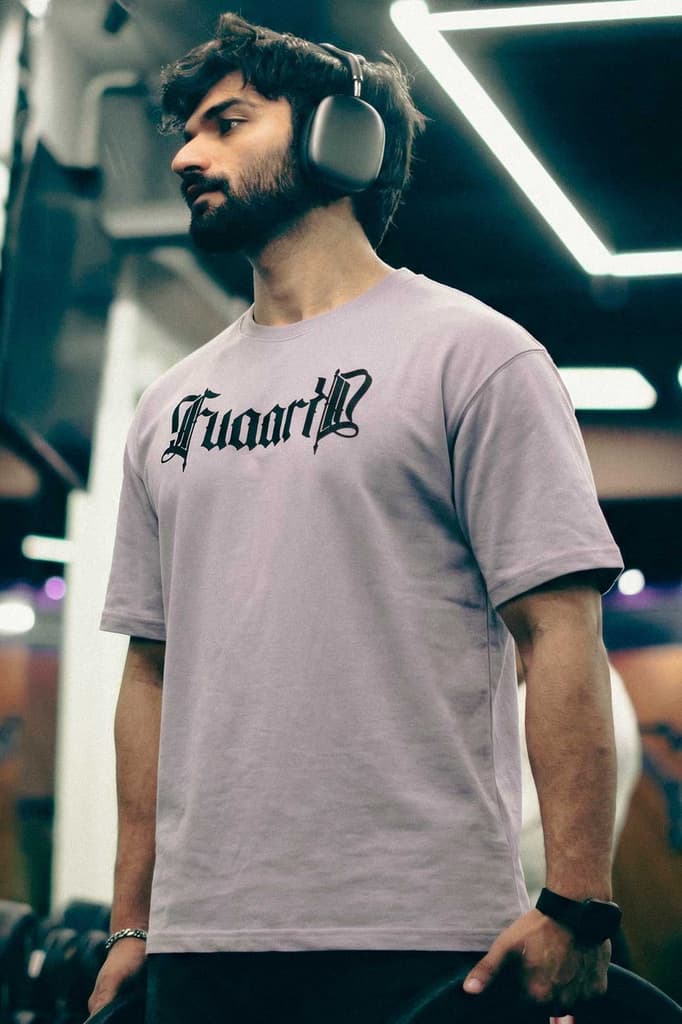 Brookline Oversized T-shirt Light Grey — XS