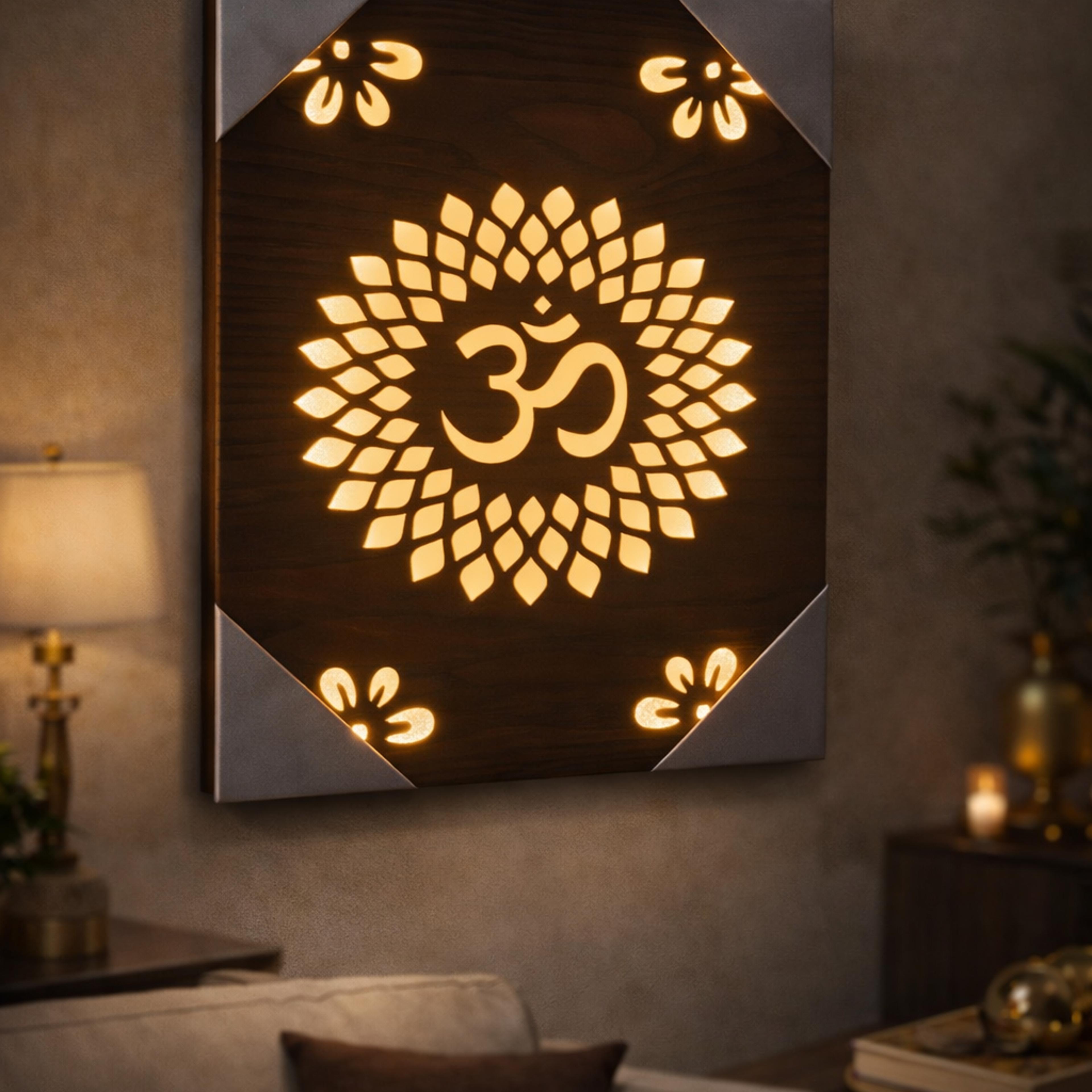 Om Mandala LED Wall Art