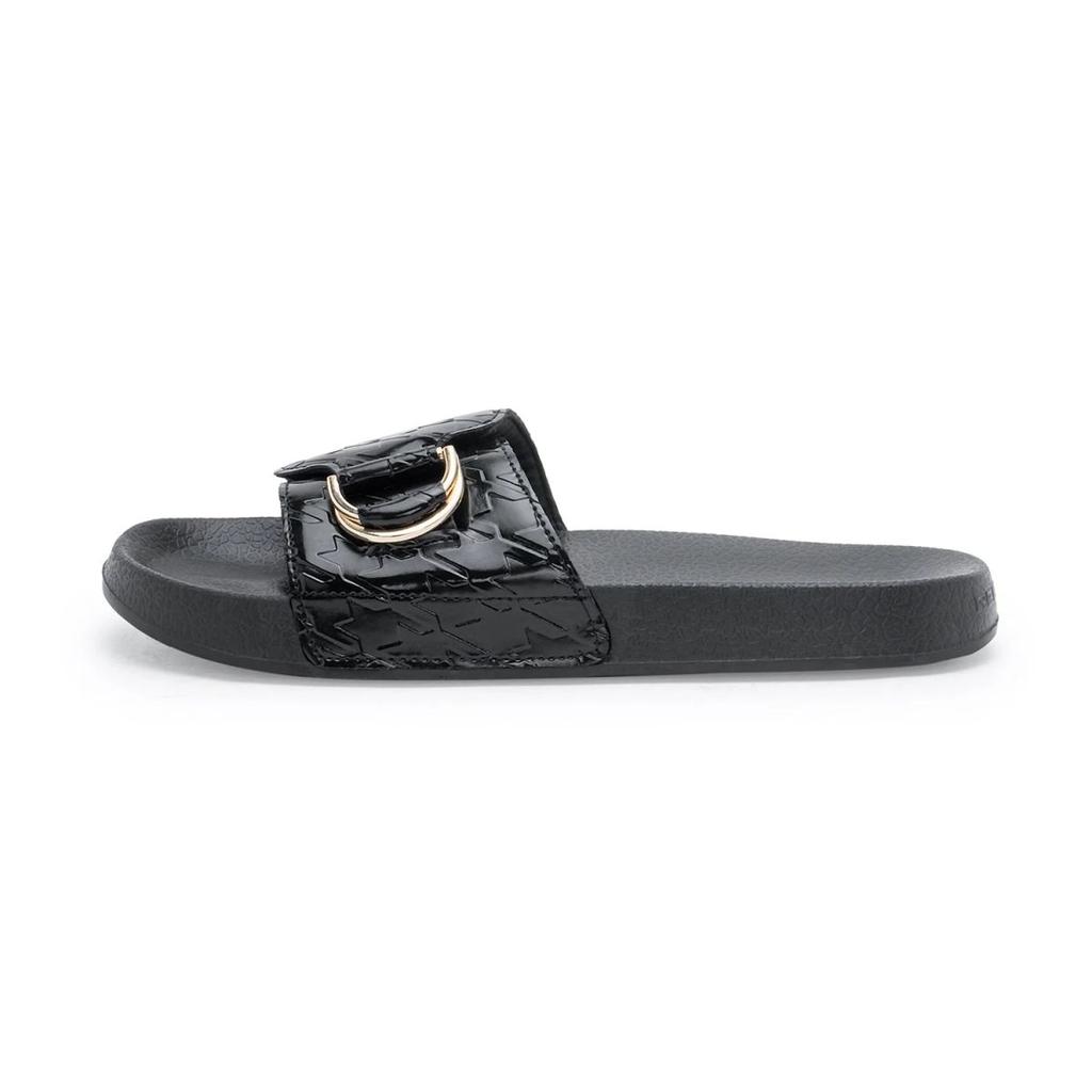 Womens Sliders in Black | Casual Pool Sliders — photo 3