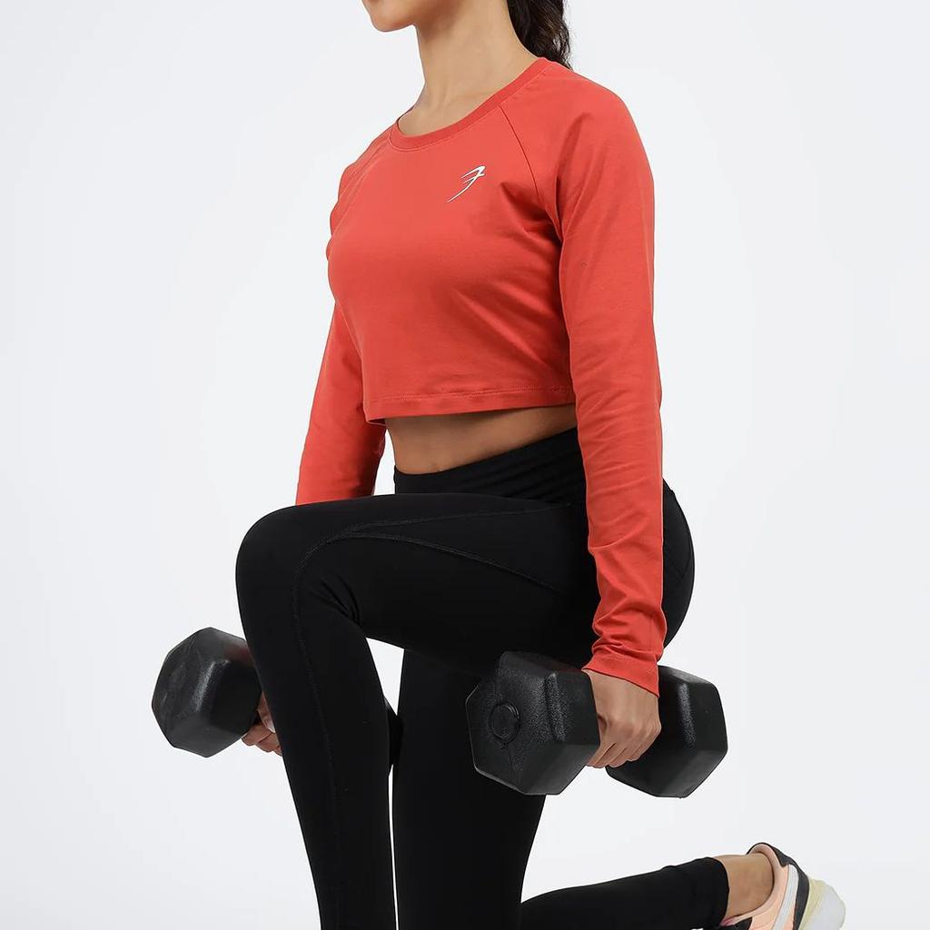 Legacy Crop Top T-shirt Rust