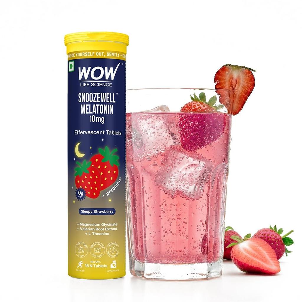 Snoozewell Melatonin Effervescent Tablets Promotes Relaxation